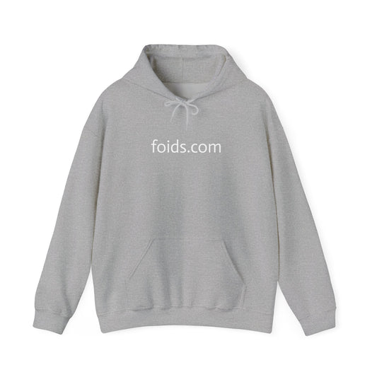Hoodie — Minimal 'foids.com' Logo Pullover